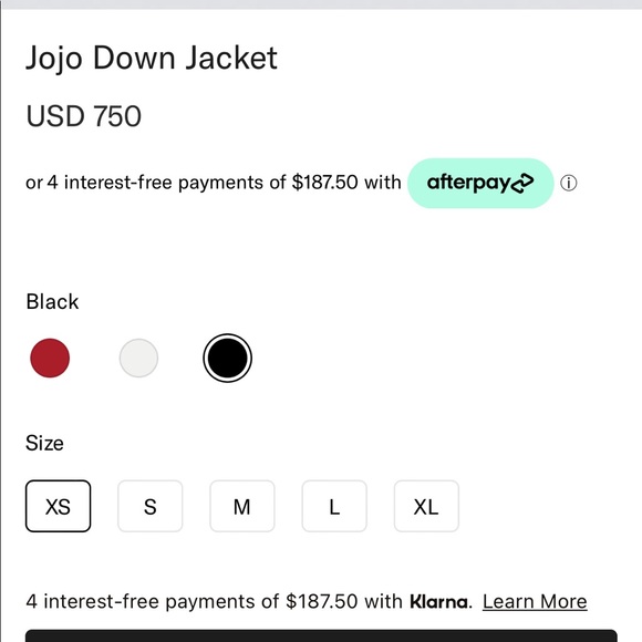 Perfect Moment Women’s Jojo Down Jacket - black XS, perfect condition - Picture 4 of 10